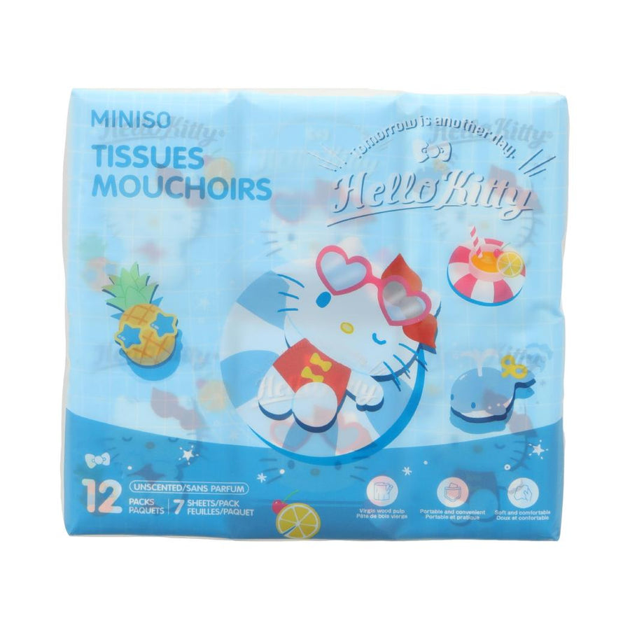 Hello Kitty Jump into Summer Unscented Tissues (12 Packs)