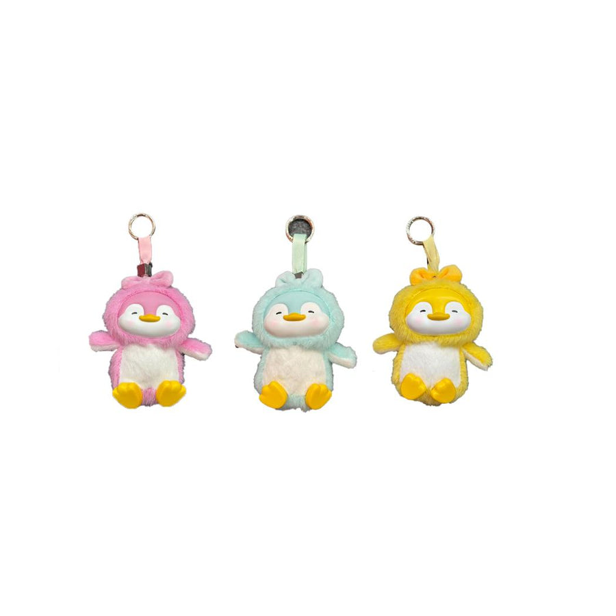 Twelve Zodiac Signs Series Mini Pen Vinyl Plush Pendant (3 Assorted Designs: Mint Green, Pink, Yellow)