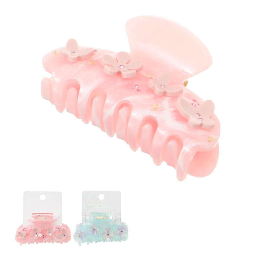 Korean Style Flower-Design Claw Clip (1 pc)