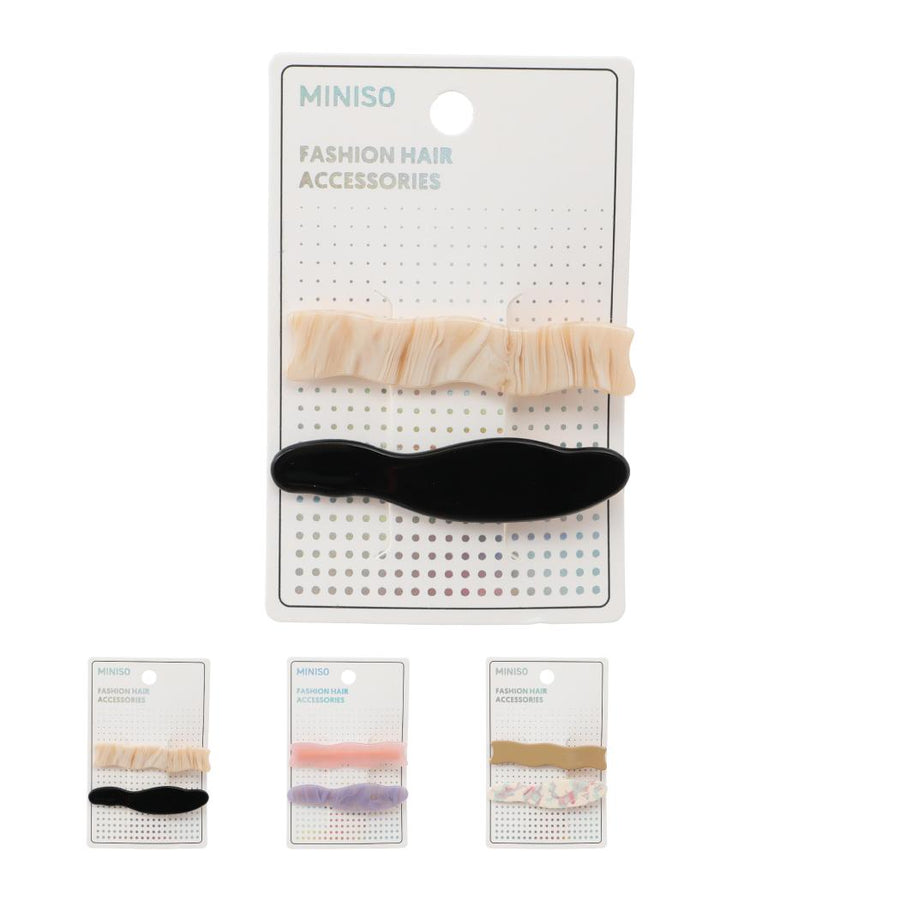 Korean Style Irregular Shape Hair Clips (2 pcs)