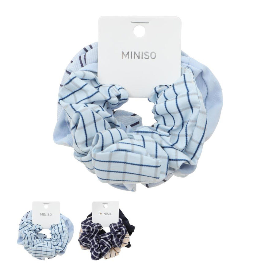 Navy Blue Series Hair Scrunchies (3 pcs)