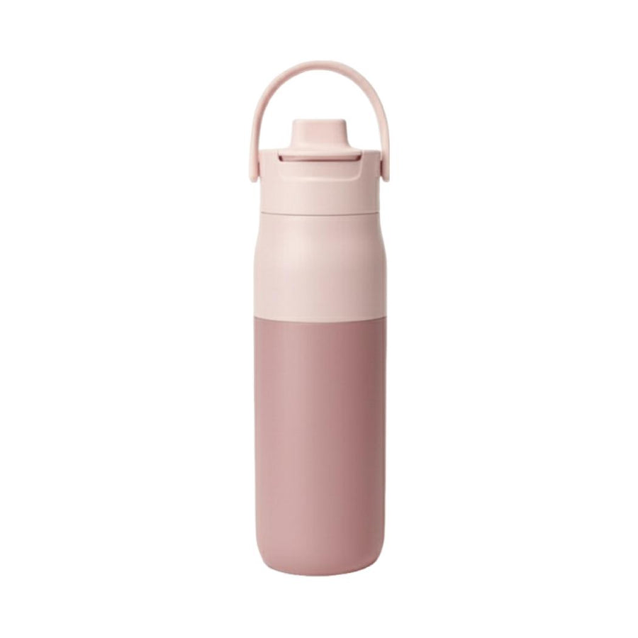 Minimalist Double-Wall Insulated Bottle with Handle 680mL(Pink)