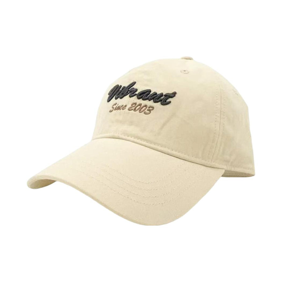 Embroidered Baseball Cap(Beige)