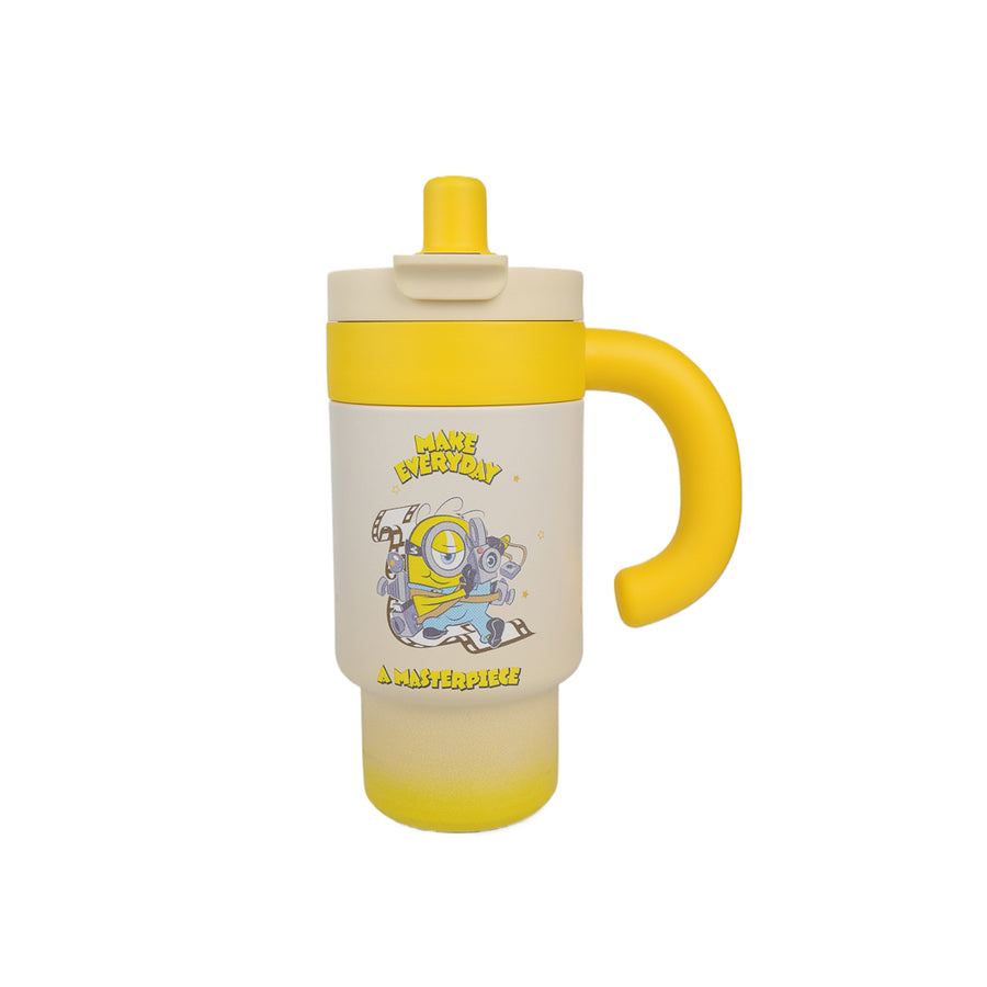 Minions and Monsters Dual Drink Double-Wall Stainless Steel Tumbler with Handle and Straw 930mL
