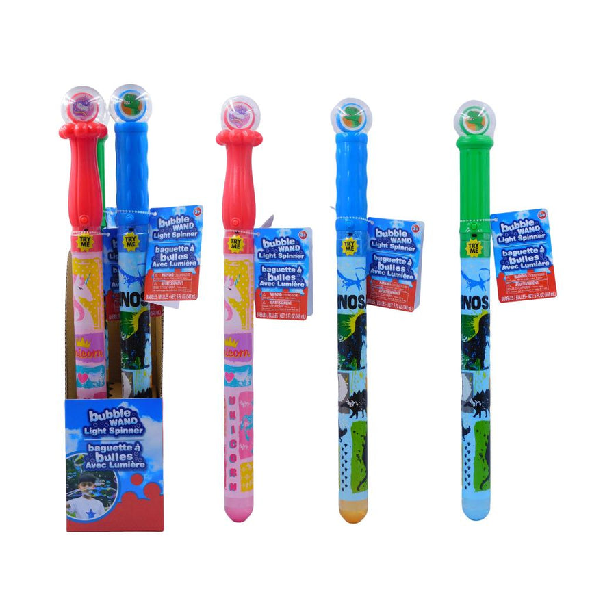 Light Spinner Bubble Wand (3 Assorted Designs)