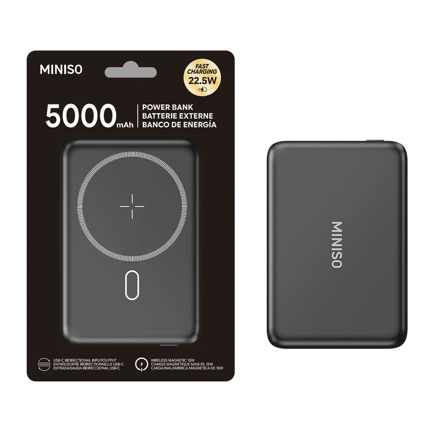 5000mAh Magnetic Fast Charging 22.5W Power Bank Model: X-C05(Black)
