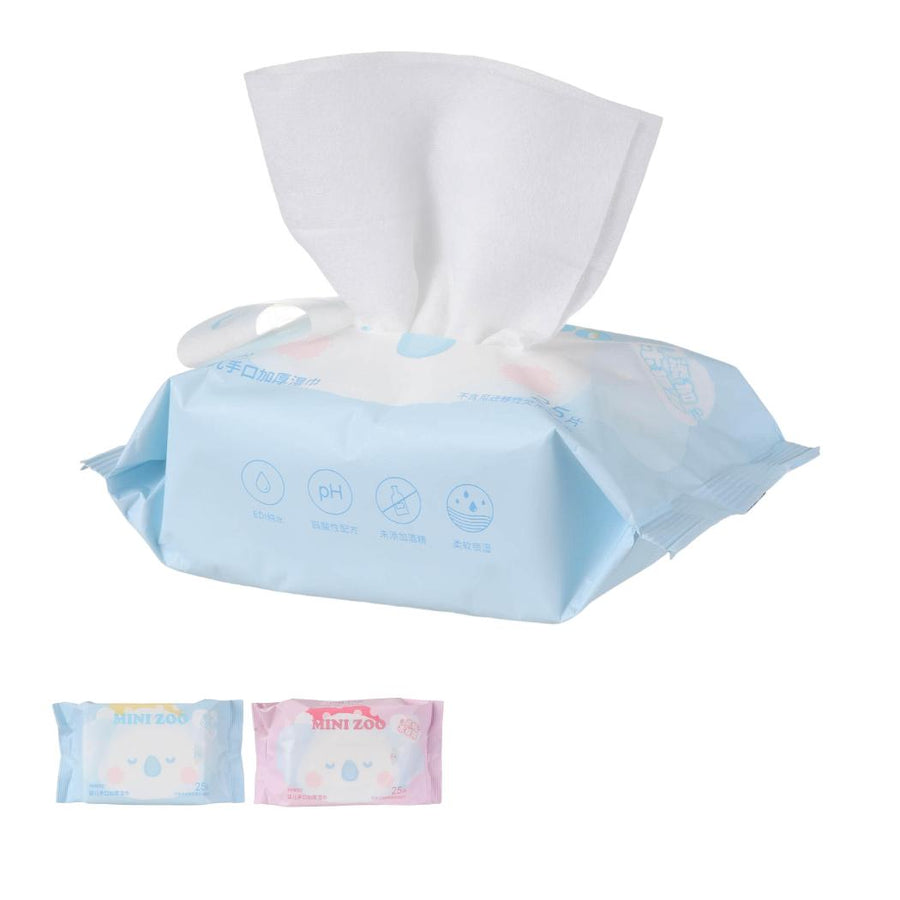 Mini Zoo Thicker Cleansing Wet Wipes for Body (25 Wipes)