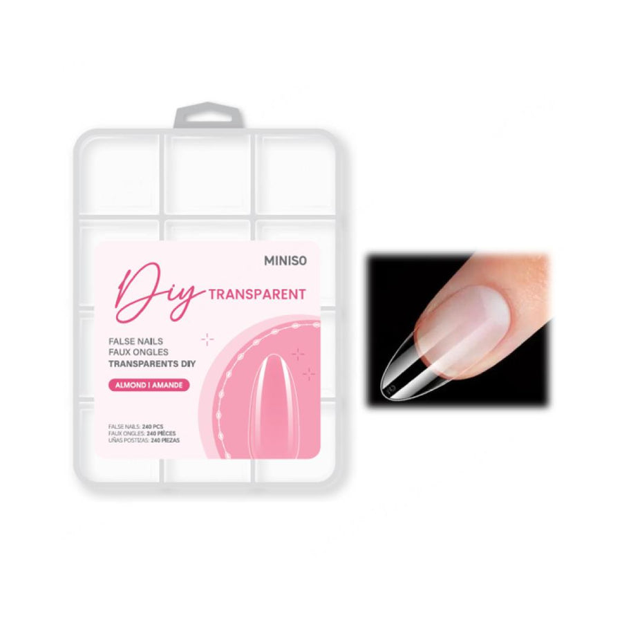 DIY Transparent False Nails(240 pcs, Almond)