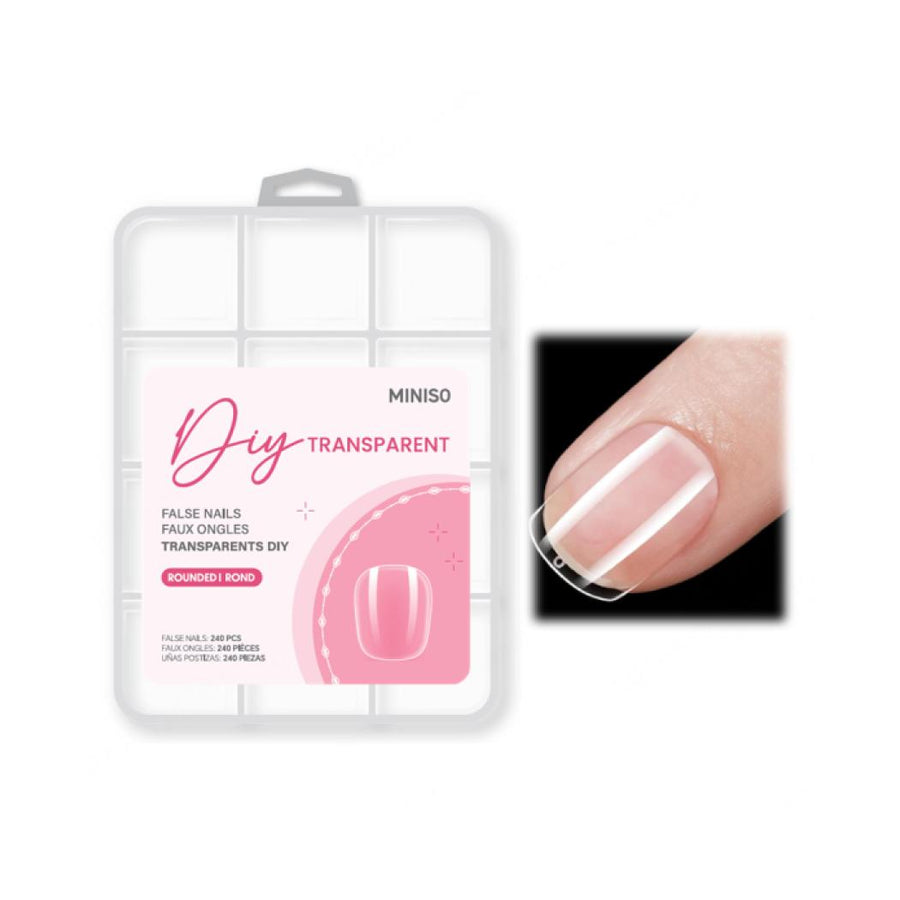 DIY Transparent False Nails(240 pcs, Rounded)