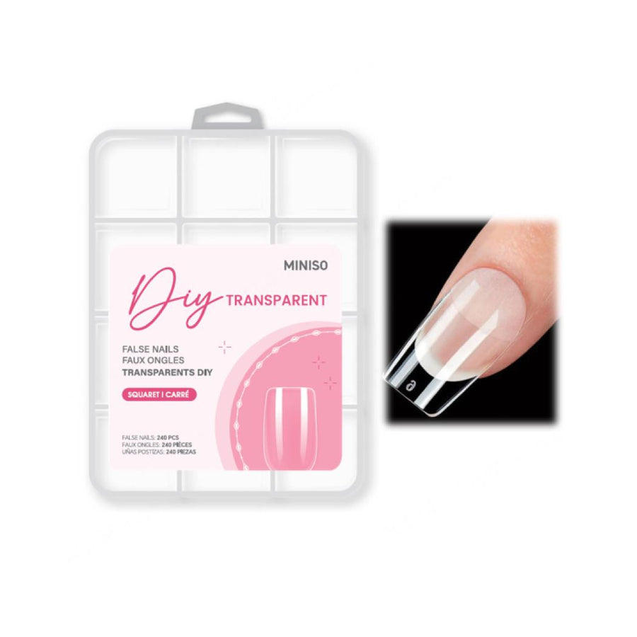 DIY Transparent False Nails(240 pcs, Square)