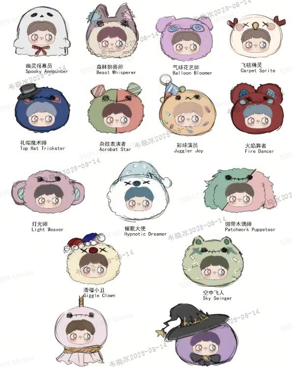 MayMei-Crazy Circus Series Plush Doll Blind Box