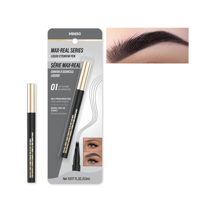 Max-Real Series Liquid Eyebrow Pen(01 Soft Ash Gray)