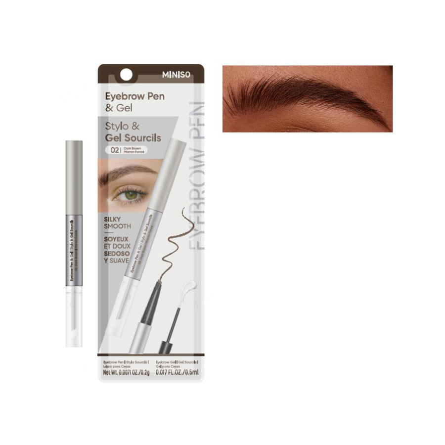 Eyebrow Pen & Gel (02 Dark Brown)