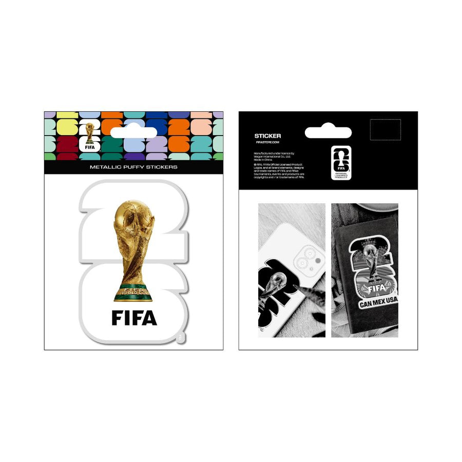 FIFA WORLD CUP 2026 Collection Metallic Puffy Sticker (White)