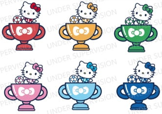 HELLO KITTY Style Cute Energy Soccer Match Series Moetch Light-up Toy