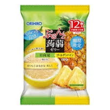 Orihiro Jelly Hinata Natsu+Golden Pineapple 240g 12pcs