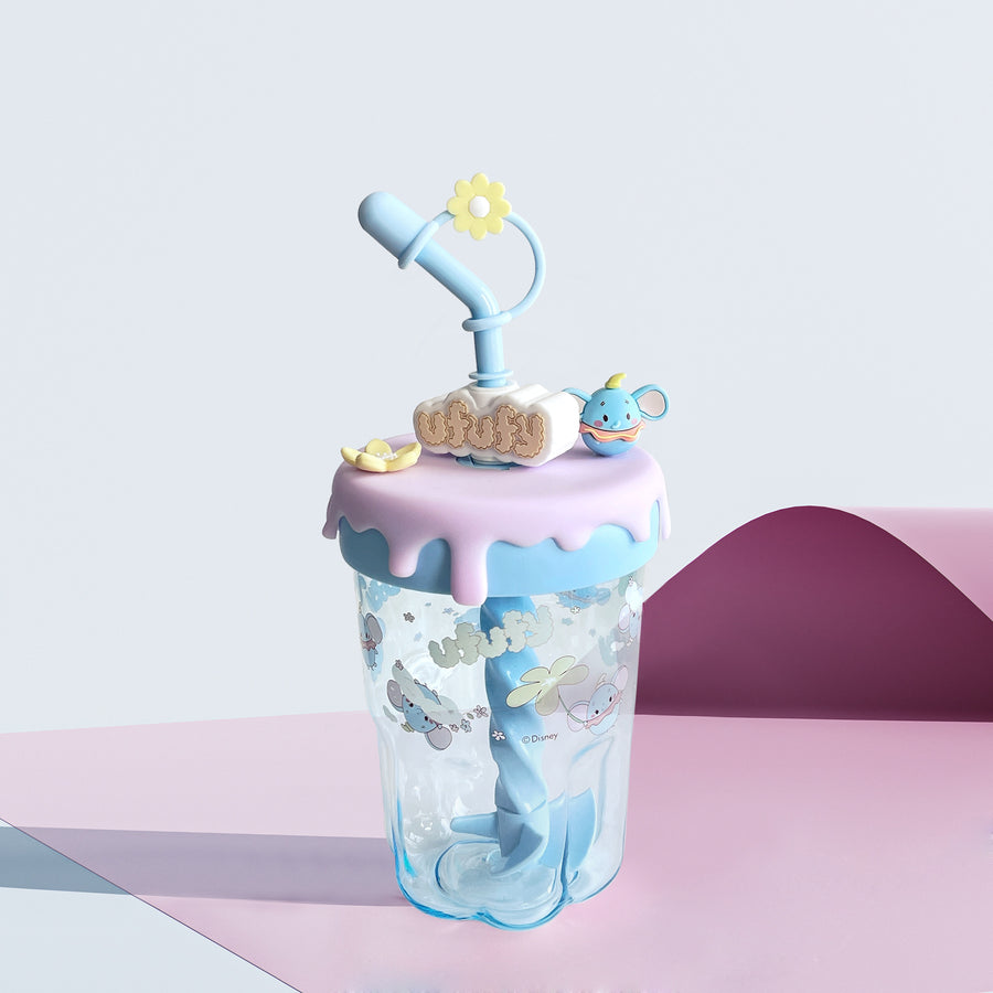 Disney Ufufy Collection Stirring Straw Tumbler (560mL)(Blue)