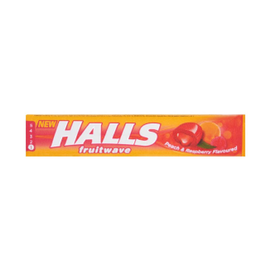 Halls Fruitwave Peach & Raspberry Cough Drops 45g