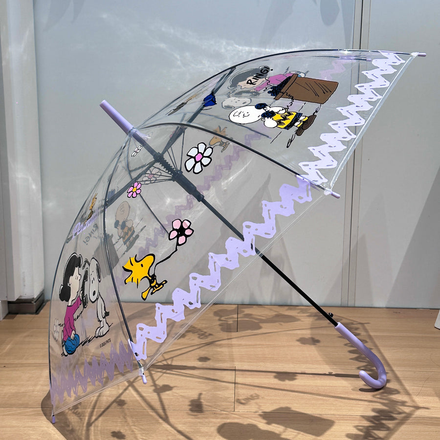 Snoopy Colorful Life Collection Clear Long-handled Umbrella