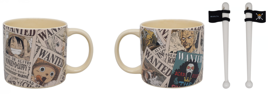 One Piece Collection Ceramic Cup with Stir Rod (500mL)