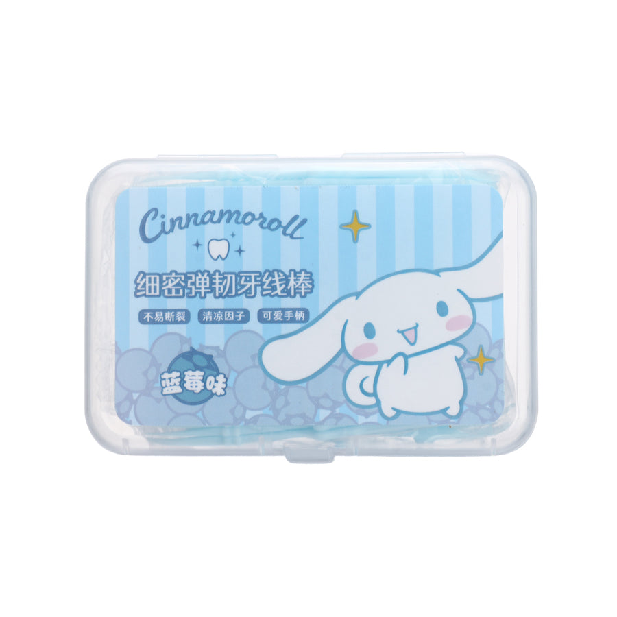 Cinnamoroll Macromolecule Blueberry Flavor Dental Flossers (50 Count)