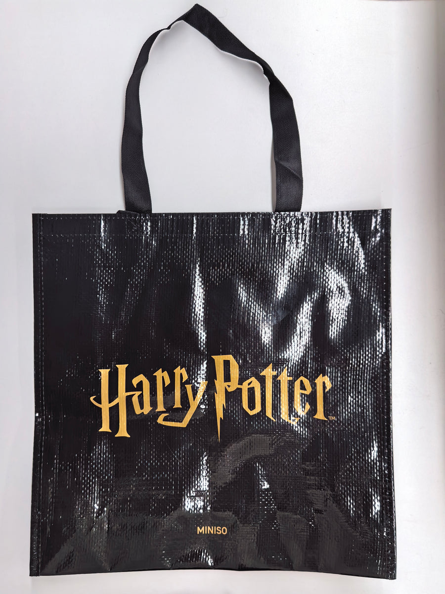 Harry Potter Black & Gold Woven Shopping Bag