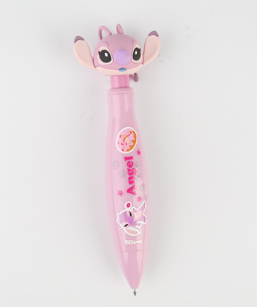 Disney Stitch Collection Figure Head Retractable Ballpoint Pen (1.0mm, Black) (Angel) PDQ