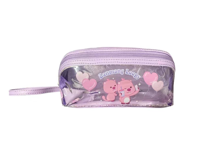 Zanmang Loopy Collection Quicksand Cosmetic Bag (Purple)