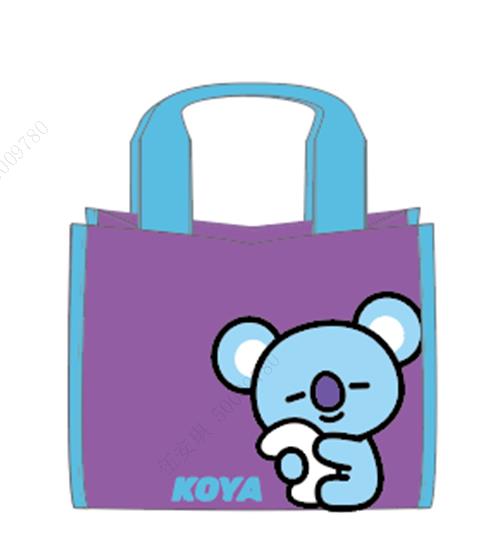 BT21 Collection Contrast Color Lunch Bag (Purple,KOYA)