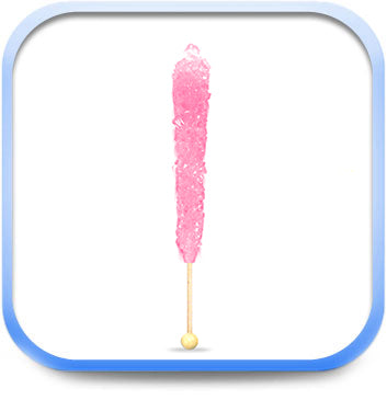 ROCK CANDY ON A STICK, PINK (CHERRY)