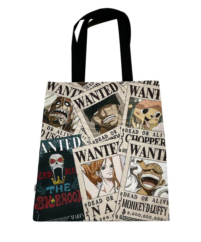 One Piece Classic Collection All Over Print Flat Shopping Bag