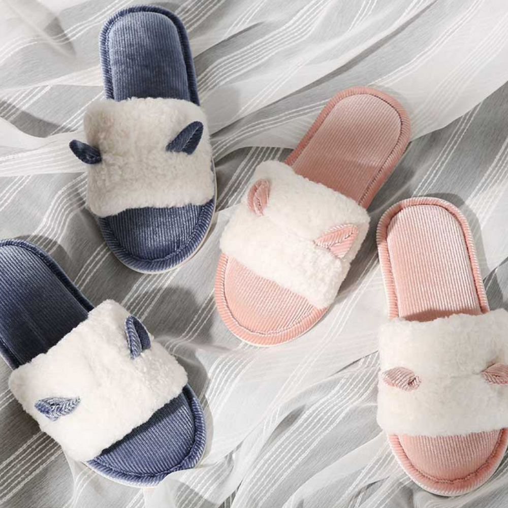 slippers with ears