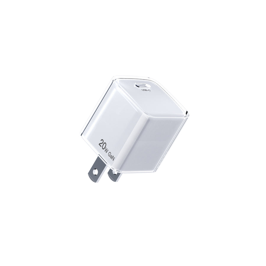 Ice Cube Series 20W US Plug Fast Charger Model: YAD-C008E1(White)
